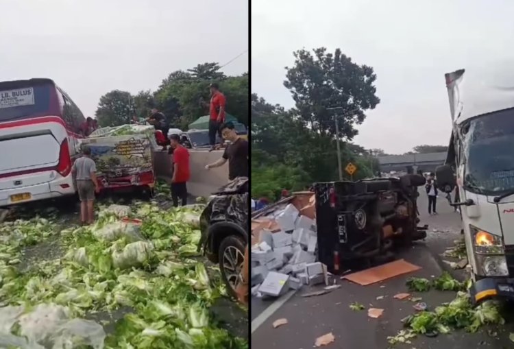 Kecelakaan Beruntun di Tol Cipularang Melibatkan 9 Kendaraan, 3 Orang Luka-luka