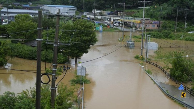 Diguyur Hujan Lebat, Korea Selatan Dilanda Banjir