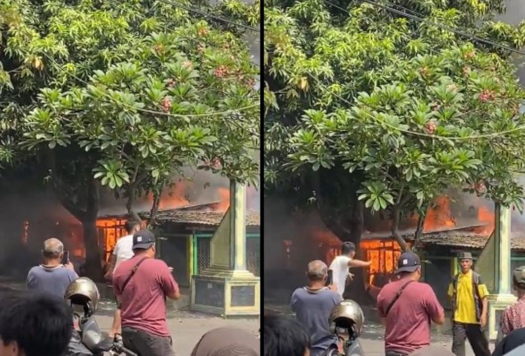 SDN Pondok Bambu 01 Jaktim Kebakaran, Semua Bangunan Dilalap Api