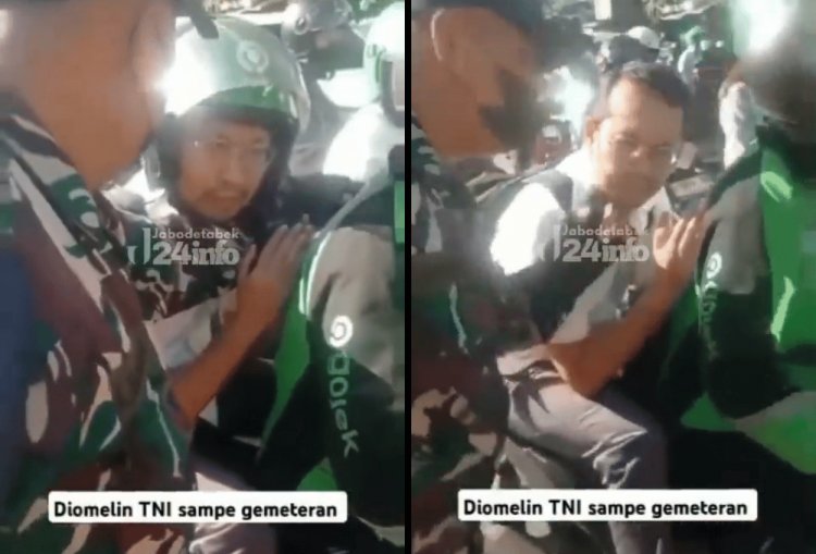 Viral! Diduga Pegawai Kementerian Dimarahi Petugas TNI Gegara Sebut Busway Bikin Macet