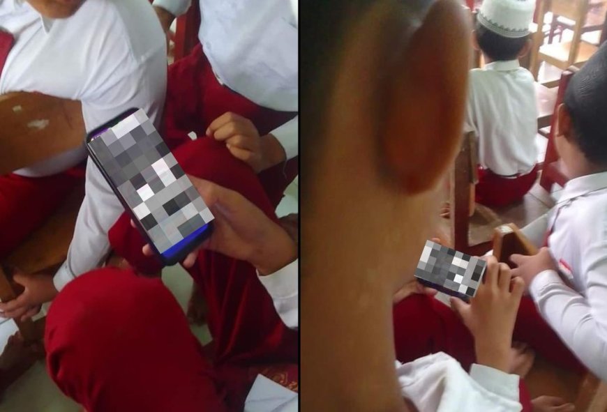 Viral! Anak SD Terlihat Asyik Bermain Judi Online di Dalam Kelas