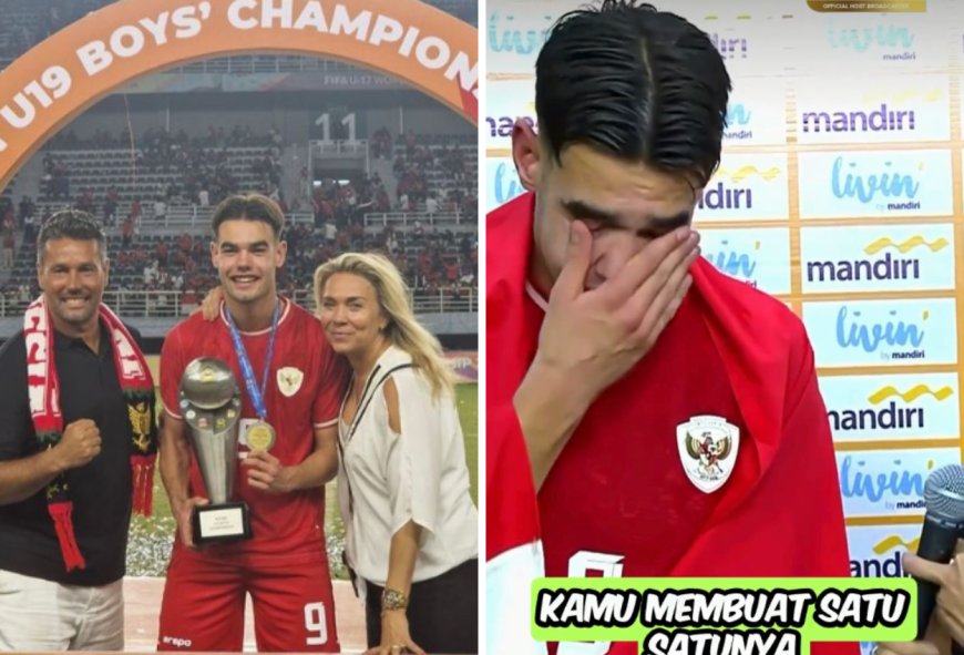 Tak Mampu Menahan Tangis Usai Bawa Timnas Indonesia Juara Piala AFF U19,Begini Ungkapan Jens Raven