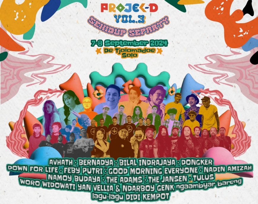 Festival Projek-D Vol. 3 Digelar September 2024, Ada Tulus hingga Nadin Amizah!