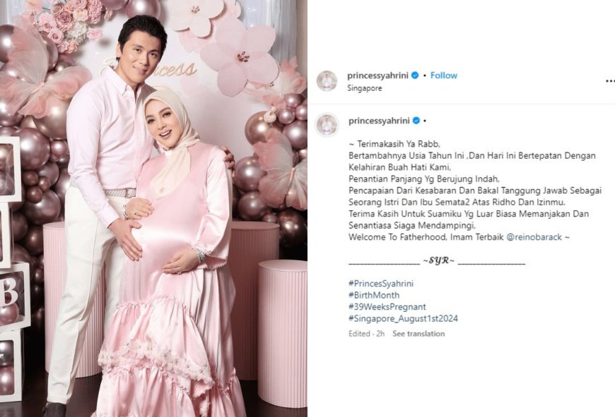 Selamat! Syahrini Telah Melahirkan Anak Pertama di Hari Ulang Tahunnya