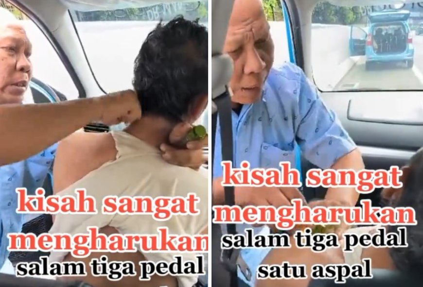 Viral! Sopir Taksi Tolong Temannya yang Hampir Pingsan di Tol JORR