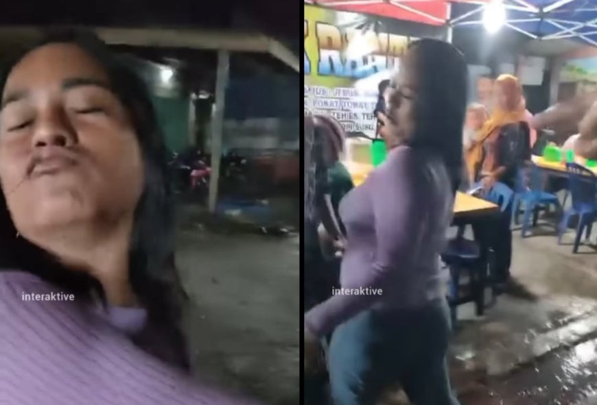 Viral Video Perempuan Pengendara Mobil  yang diduga Mabuk Tabrak Pemotor di Pekanbaru