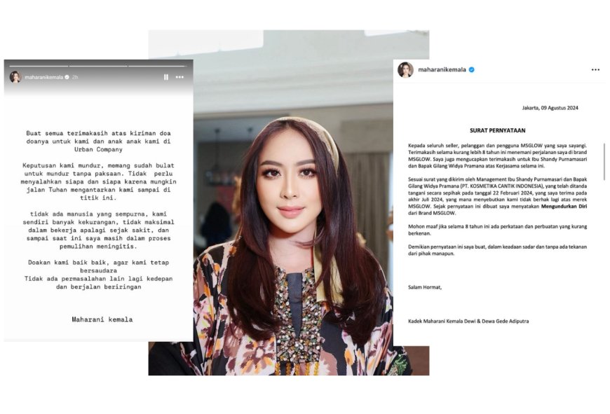 Maharani Kemala Dipastikan Telah Resmi Mundur dari MS Glow