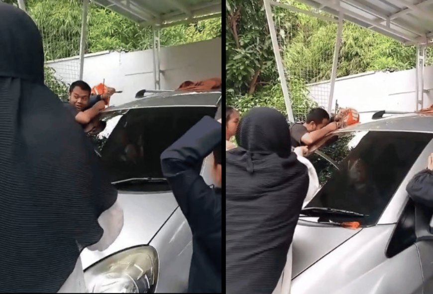 Viral Beredar video Balita Terkunci di Mobil Saat Ayah Panaskan Mesin di Sleman