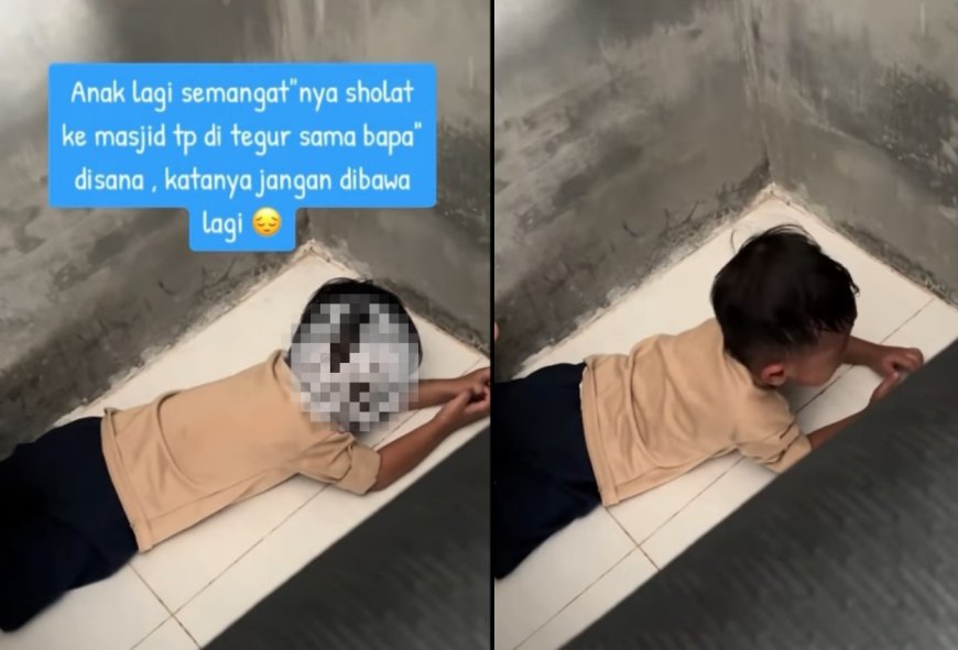 Viral, Anak Kecil Nangis Hingga Trauma Usai Dimarahin di Masjid Oleh Bapak-bapak