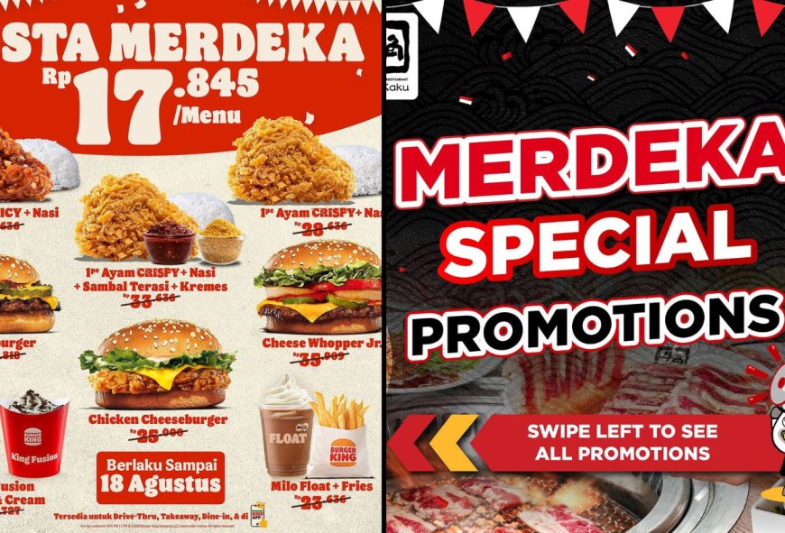 17 Promo Makanan dan Minuman Spesial 17 Agustus 2024: Ada Hanamasa hingga Gyu Kaku