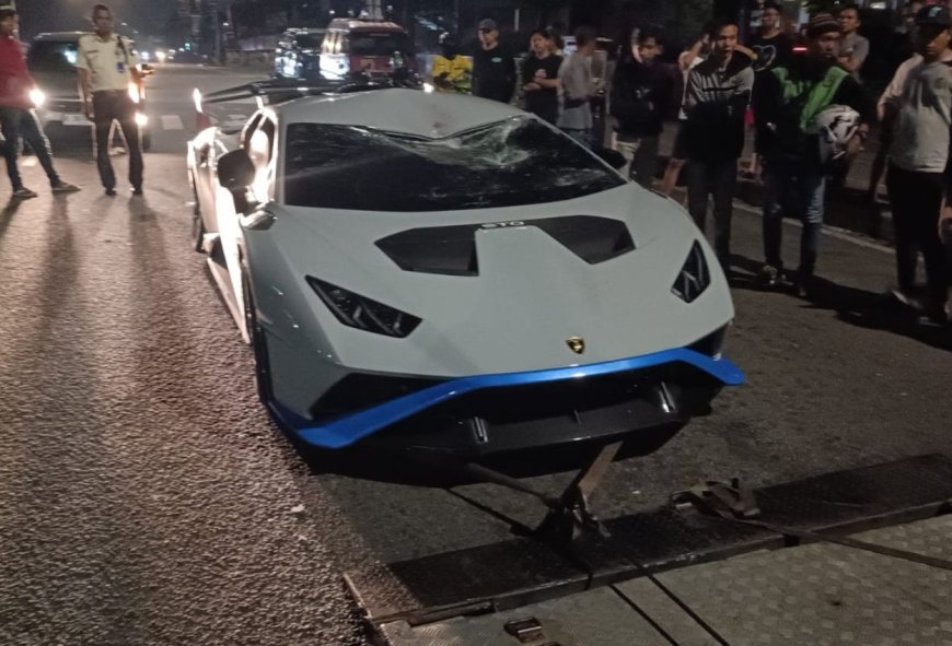 Lamborghini Tabrak Pemulung hingga Tewas di Jakarta Utara