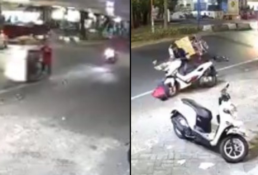 Viral! Pengemudi NMAX Tabrak Lari Tukang Becak hingga Kritis di Makassar