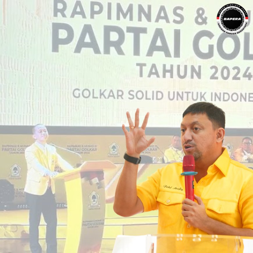 Bahlil Lahadalia Sah Menjadi Ketua Umum Golkar, Fahd A Rafiq Yakin Golkar Semakin Solid dan Maju