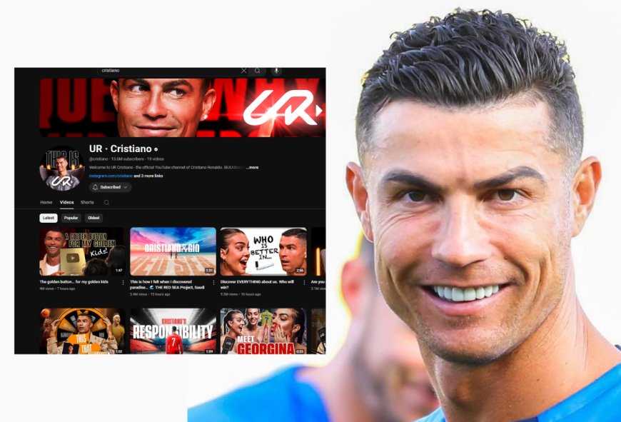 Cristiano Ronaldo Buat Akun Youtube, Langsung Pecahkan Rekor 1 Juta Subscriber dalam 90 Menit