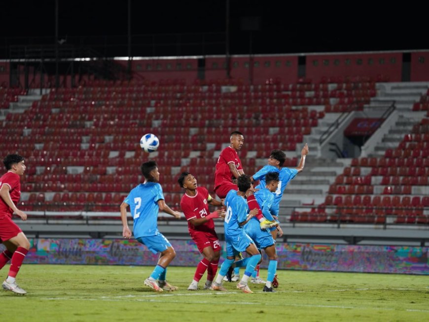 Timnas Indonesia U-17  Menang 3-1 Lawan India dalam laga Uji Coba, Nova Arianto Tetap Beri Catatan