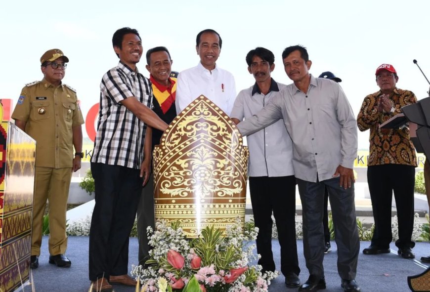 Jokowi Resmikan Bendungan Margatiga di Lampung