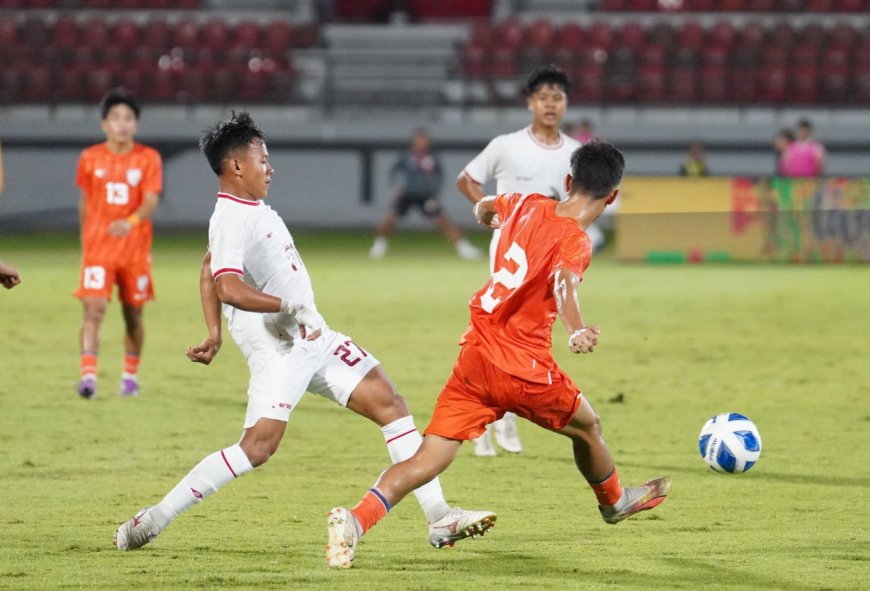 Timnas Indonesia U-17 Telan Kekalahan 0-1 dari India Laga Uji Coba