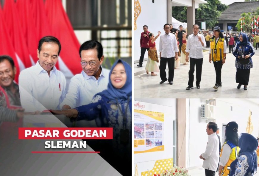 Jokowi Resmikan Pasar Godean Sleman yang Direvitalisasi Senilai Rp89 M