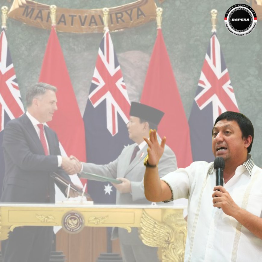 Fahd A Rafiq Apresiasi Penandatanganan Perjanjian Kerja Sama Pertahanan RI-Australia oleh Menhan Prabowo