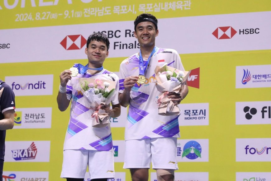 Leo/Bagas Juara Korea Open 2024, Berhasil Tumbangi Pemain Juara Dunia Bulu Tangkis