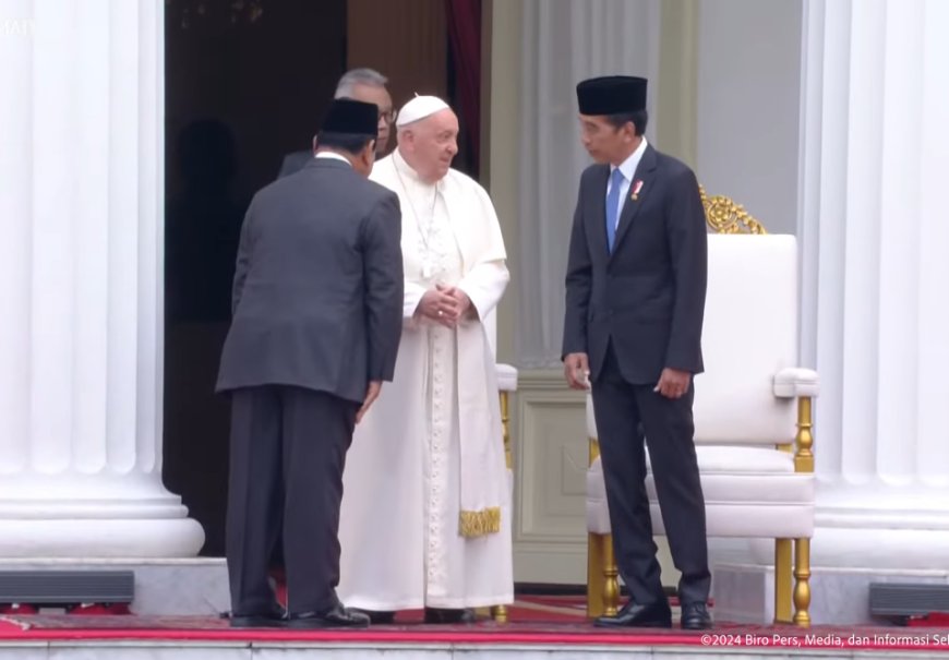 Paus Fransiskus Tiba di Istana Negara Bertemu Presiden Jokowi