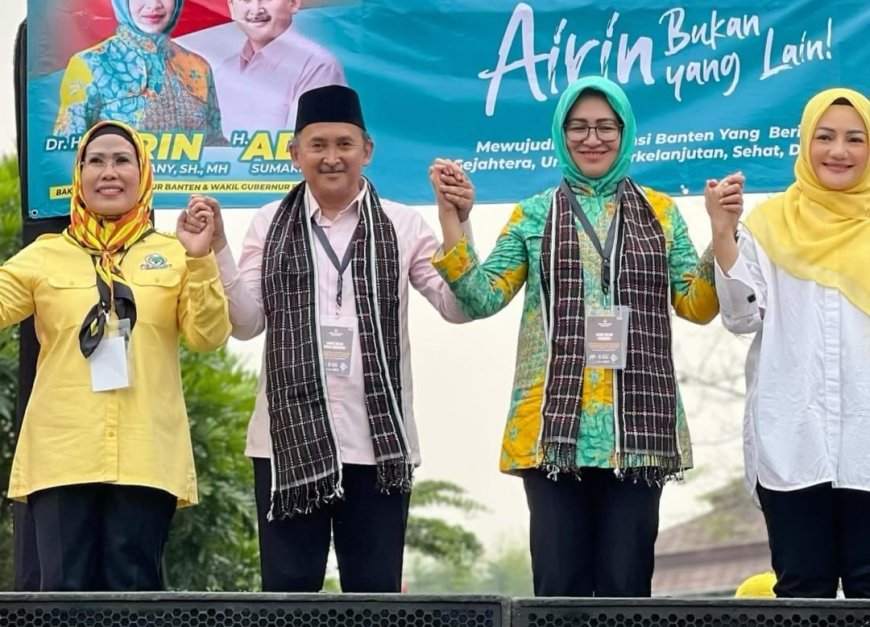 Hasil Survei Elektabilitas Pilkada Banten 2024, Airin-Ade Sumardi Unggul Jauh dari Andra Soni-Dimyati