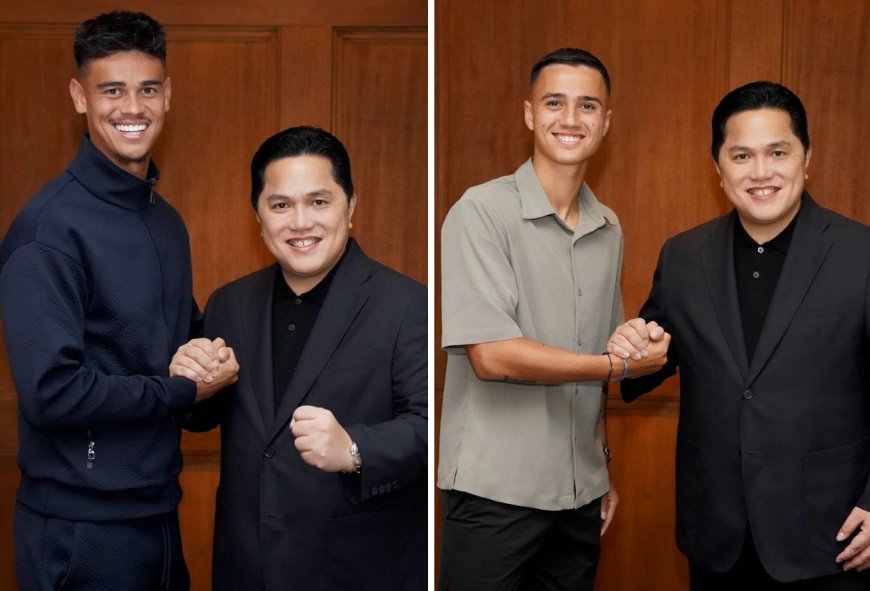 Erick Thohir Pastikan Mees Hilgers dan Eliano Reijnders Jadi Calon Pemain Baru Timnas Indonesia