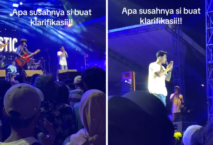 Emosi, Gilga Sahid Lempar Mic Usai Penampilannya Diberhentikan oleh Pihak Panitia