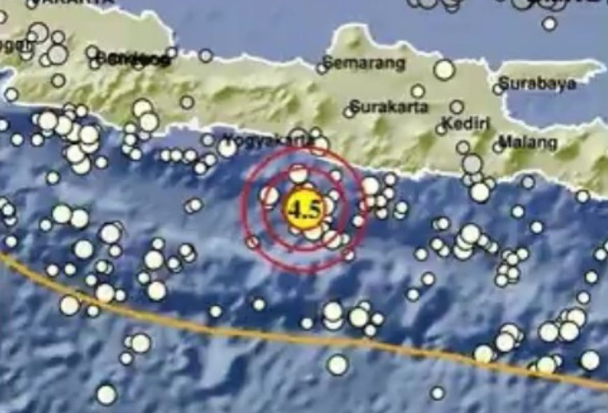 Breaking News! Gempa Berkekuatan 4,5 M Guncang Gunung Kidul Jogja