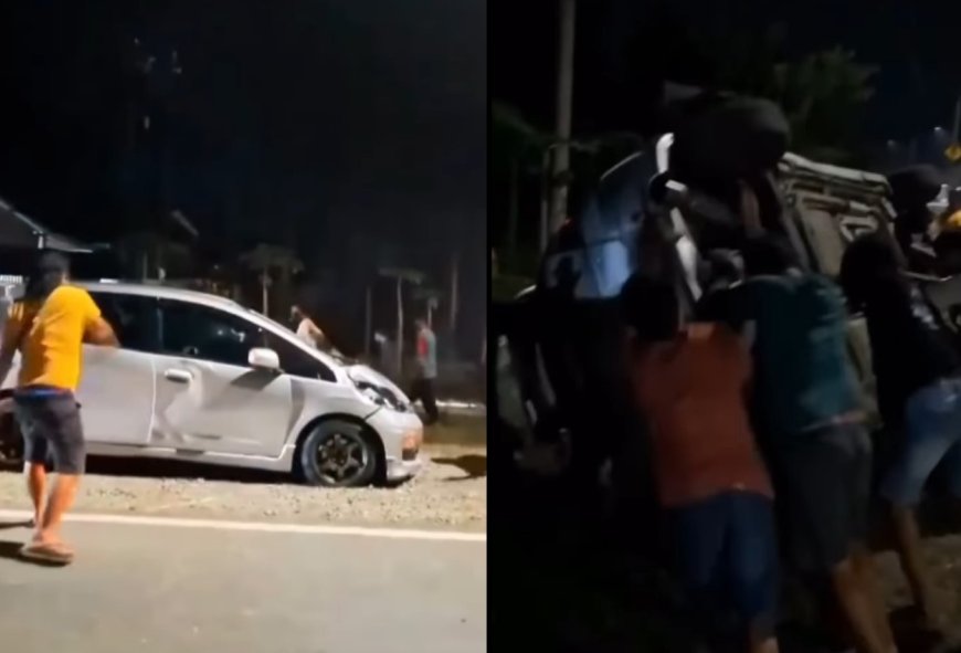 Mobil Honda Jazz Diamuk Massa di Kebumen Usai Tabrak Lansia, Pelaku Juga Diduga Gunakan Pelat Palsu