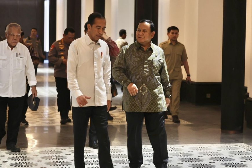 Jokowi dan Prabowo Kunker Bareng Tinjau IKN bersama Para Pejabat TNI-Polri