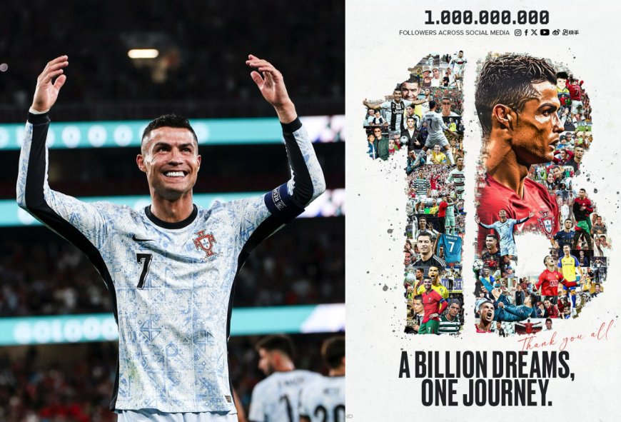 Rekor! Cristiano Ronaldo Orang Pertama yang Punya 1 Miliar Followers di Media Sosial