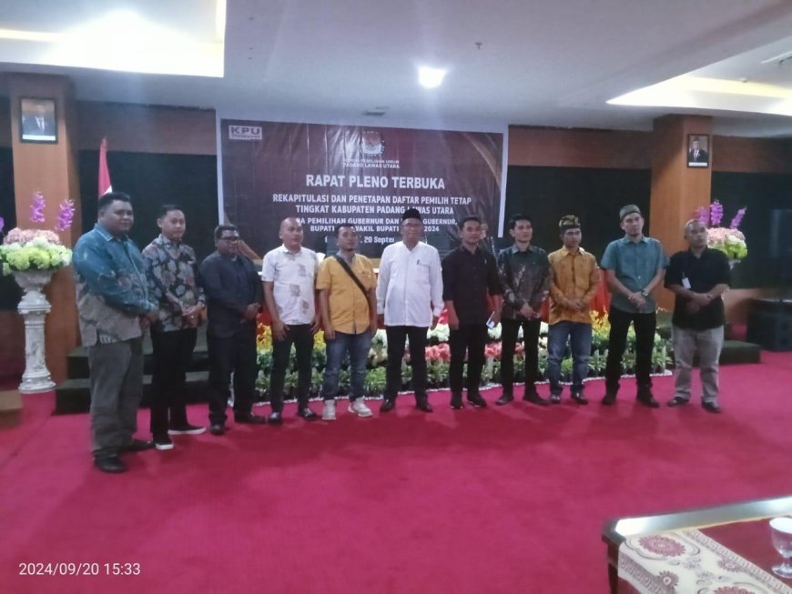 KPU Paluta Gelar Rapat Pleno Penetapan DPT