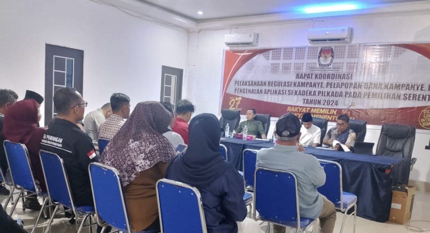 KPU Paluta Rakor dan Sosialisasi Persiapan Kampanye dan Pelaporan Dana Kampanye