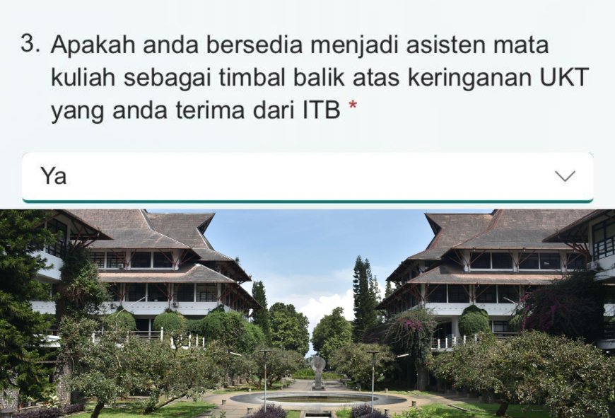 ITB Wajibkan Mahasiswa Penerima Beasiswa UKT Kerja Paruh Waktu di Kampus