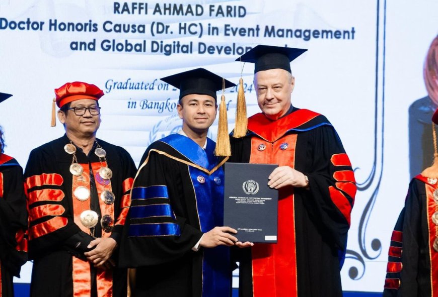 Berhasil Kontribusi di Industri Hiburan, Raffi Ahmad Dapat Gelar Doktor Honoris Causa