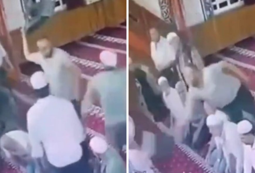 Viral! Pria di Turki Pukul Imam Pakai Kursi Saat Pimpin Salat, Berujung Dikeroyok Jemaah