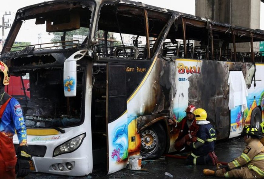 Bus Sekolah di Thailand Terbakar, 25 Nyawa Hilang!