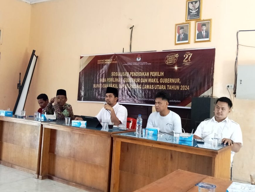 KPU Paluta Laksanakan Sosialisasi Pendidikan Pemilih