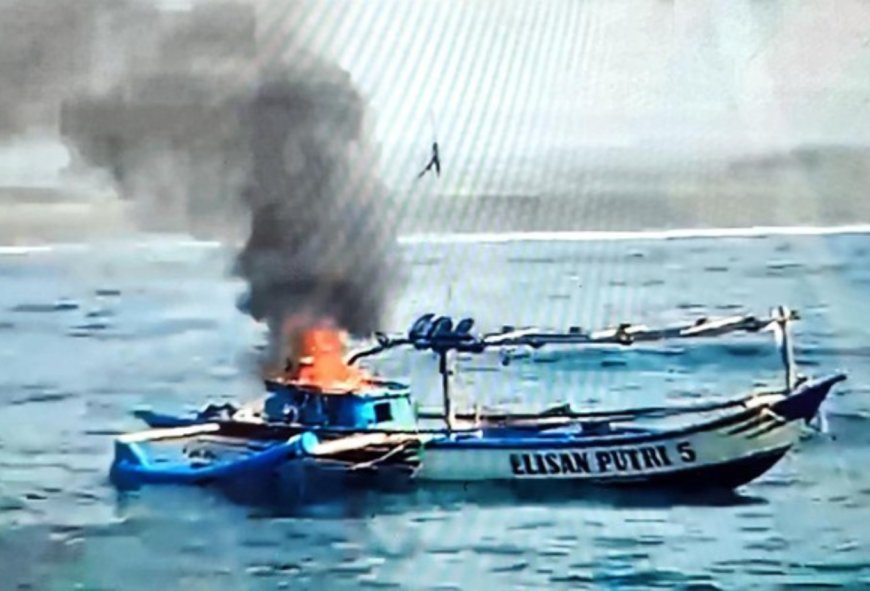 Perahu Congkreng di Sukabumi Terbakar, Diduga Akibat Kompor Meledak