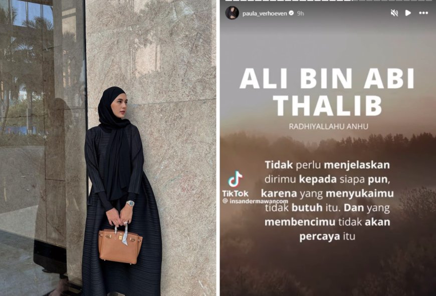 Paula Verhoeven Unggah Kutipan Ali bin Abi Thalib Usai Dituduh Selingkuh