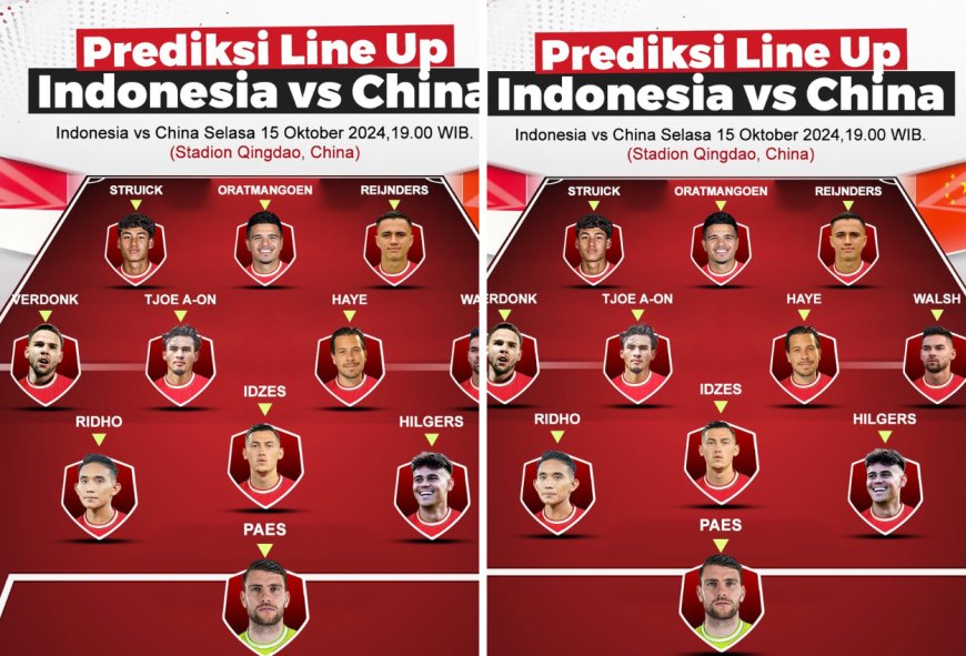 Prediksi Starting Line Up Pemain China Vs Indonesia