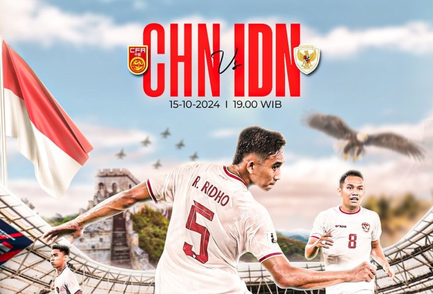 Berikut Link Live Streaming Timnas Indonesia Vs China di Kualifikasi Piala Dunia 2026