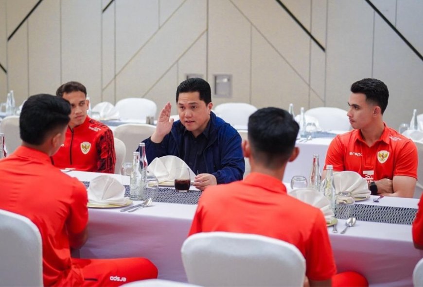 Erick Thohir Akan Evaluasi Timnas Indonesia Usai Kalah dari China 2-1