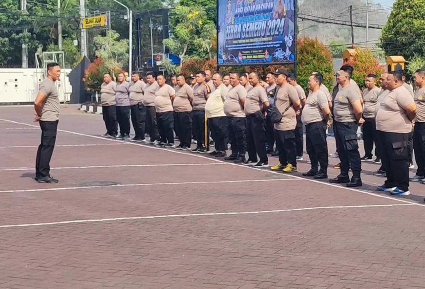 Puluhan Polisi Gendut di Trenggalek Jalani Program Diet Agak Kinerja Makin Maksimal