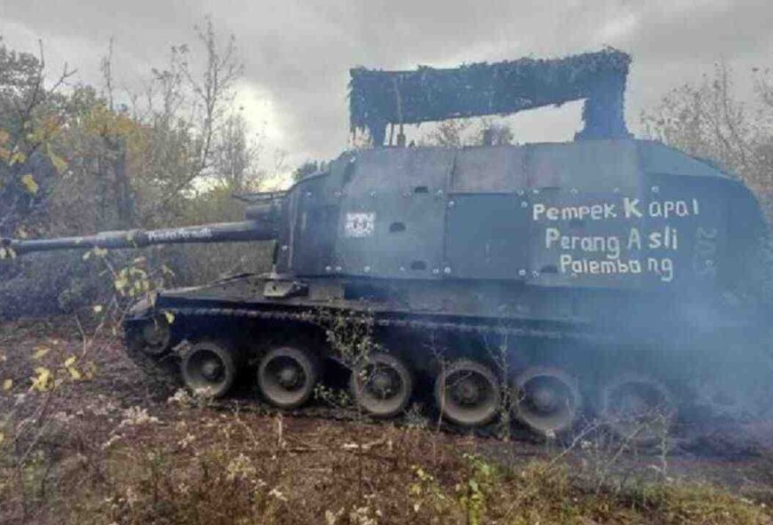 Viral! Tulisan "Pempek Kapal Perang" Ada di Tank Perang Rusia Vs Ukraina