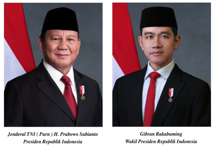 Resmi Dilantik Jadi Presiden RI, Ini Foto Resmi Kenegaraan Prabowo-Gibran Serta Link Download