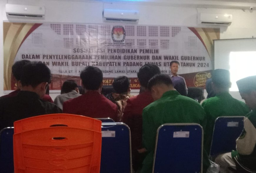 KPU Paluta Laksanakan Sosialisasi Pendidikan Pemilih Terhadap Ormas Kepemudaan