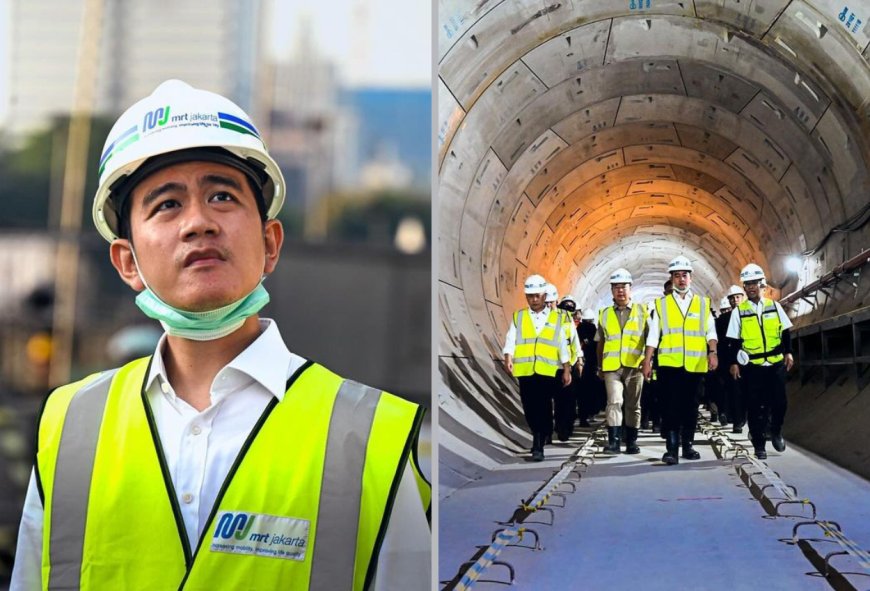 Wapres Gibran Tinjau Progres MRT Jakarta Fase 2, Proyek Capai 82 Persen