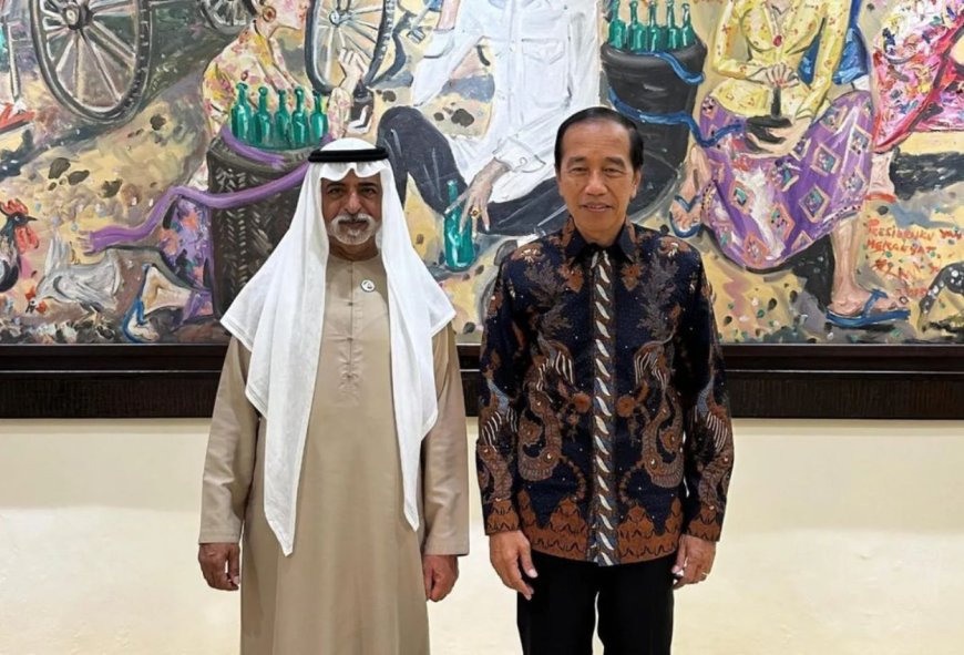 Jokowi Terima Kunjungan Menteri UEA Sheikh Al Nahyan di Solo